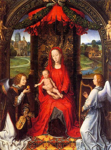 Hans Memling Madonna and Child with Angels
